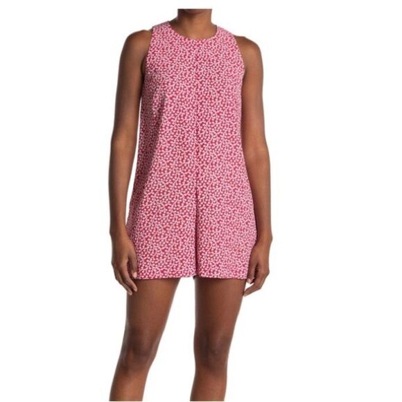 French Connection Elao Evening Dew Romper Playsuit Shanghai Red Multicolor - Picture 11 of 12